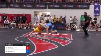 70 kg Semifinal - Caleb Rathjen, Hawkeye Wrestling Club vs Edward Scott, Wolfpack Wrestling Club