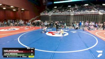 92 lbs Champ. Round 1 - Alex Armstrong, Southwest Wolverines Wrestling vs Lukas Brennan, High Plains Thunder Wrestling Club