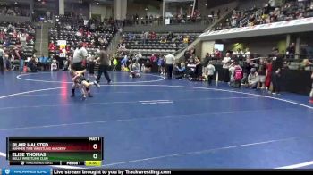 47-53 lbs Round 1 - Blair Halsted, Hammer Time Wrestling Academy vs Elise Thomas, Bulls Wrestling Club