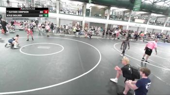 133-136 lbs Quarterfinal - Kayden Simpson, Contenders Wrestling Academy vs Kyle Bolser, Brookville