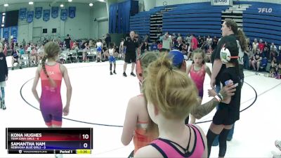 60 lbs Round 3 (6 Team) - Maisley Martines, Nebraska Blue Girls vs Onnika Sullivan, Team Iowa Girls