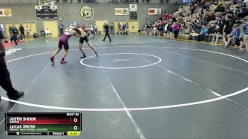 140 lbs Cons. Round 2 - Lucas Gross, Service High School Cougars vs Justis Shook, Dimond