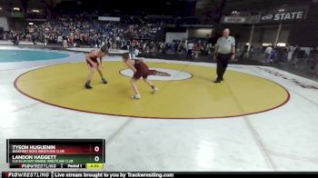 93 lbs Quarterfinal - Tyson Huguenin, Basement Boys Wrestling Club vs Landon Haggett, Cle Elum Mat Miners Wrestling Club