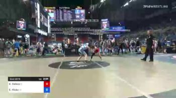 100 lbs Round Of 32 - Kaili Oshiro, California vs Emaline Hicks, Michigan