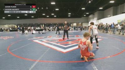 106 lbs Consi Of 32 #2 - Jaxon Flood, FL vs Jaxson Hackett, FL