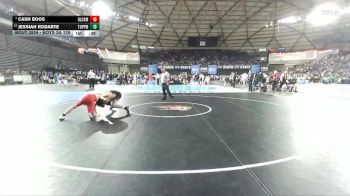 Boys 2A 126 lbs 3rd Place Match - Jessiah Rodarte, Toppenish vs Cash Boos, Black Hills