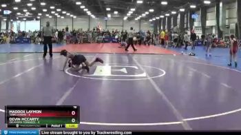 76 lbs Round 2 (6 Team) - Maddox Laymon, Terps Xtreme vs Devin McCarty, Oklahoma Tornados