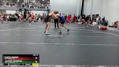 157 lbs Round 4 (8 Team) - Curtis Rebert, Gettysburg vs Cooper MacNevin, Team Tugman WC