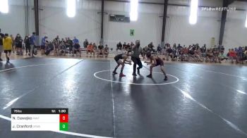 76 lbs Prelims - Noah Dawejko, Panther Youth vs Jack Cranford, Okwa