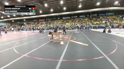 120 lbs Quarterfinal - Aciano Gonzalez, Darkhorse Wrestling Club vs Boyd Ramirez, Lander Legacy