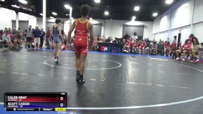 119 lbs Round 2 (6 Team) - Caleb Gray, Alabama vs Scott Cascio, Louisiana