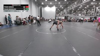 144 lbs Round 4 (6 Team) - Caleb Dreibelbis, Steller Trained Greedo vs Tyson Gibson, Whitted Trained