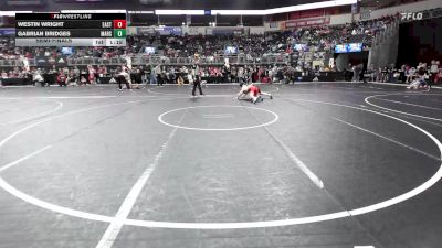 135 lbs Semifinal - Westin Wright, East Kansas Eagles vs Gabrian Bridges, Marshfield Youth Wrestling