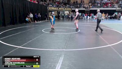 235G Quarterfinal - Honey Rexford, Student Wrestling Development Program vs Adeline Kavairlook, Elim High School