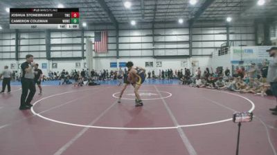 157 lbs Allday - Cameron Coleman, WESTERN BRANCH WRESTLING CLUB vs Joshua Stonebraker, TRIANGLE WRESTLING CLUB