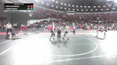 125 lbs Champ. Round 1 - James Nowak, Coleman Youth Wrestling vs Fritz Hoffmann, Ozaukee