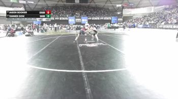 Boys 1B/2B 138 Cons. Round 2 - Tanner Dow, Rainier vs Jason Booker, Granger