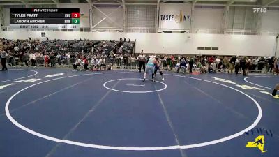 210 lbs Round 3 - Landyn Archer, Midlakes Youth Wrestling vs Tyler Pratt, Cazenovia Wrestling Club