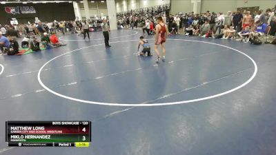 120 lbs Champ. Round 2 - Miklo Hernandez, Minnesota vs Matthew Long, Garden City High School Wrestling