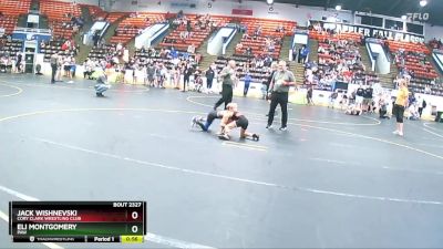 60 lbs Cons. Semi - Jack Wishnevski, Cory Clark Wrestling Club vs Eli Montgomery, PAW