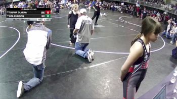 89 lbs Quarterfinal - Lea Chilson, NGSE vs Tauvia Olvera, Cozad Wrestling Club