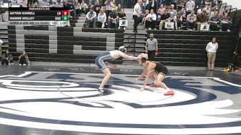 144 lbs Semis & 3rd Wb (16 Team) - Harris Holley, Cook vs Jayton Howell, East Jackson HS