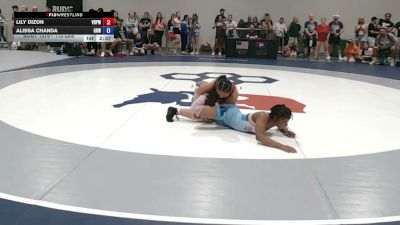 110 lbs Cons. Quarters - Lily Dizon, Vasky Bros\Pitman Wrestling Club vs Alissa Chanda, Greater Heights Wrestling