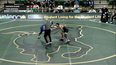 165 lbs Semifinal - Coen Quintana, CSU Bakersfield vs Matthew Olguin, Oregon State