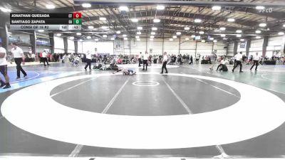90 lbs Consi Of 16 #2 - Jonathan Quesada, CT vs Santiago Zapata, GA