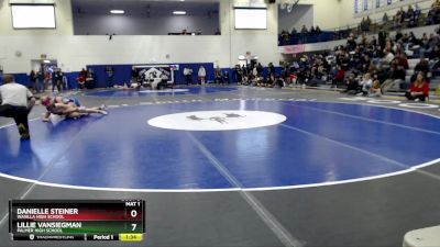 120G Semifinal - DANIELLE STEINER, Wasilla High School vs Lillie Vansiegman, Palmer High School