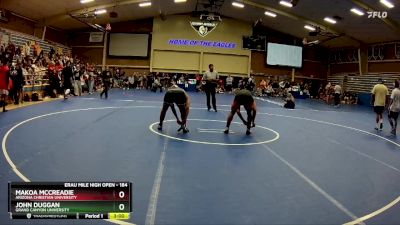 184 lbs Cons. Round 3 - John Duggan, Grand Canyon University vs Makoa McCreadie, Arizona Christian University