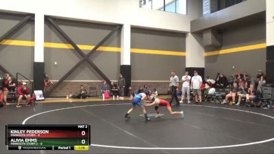 58 lbs Round 3 (4 Team) - Kinley Pederson, Minnesota Storm vs Alivia Emms, Minnesota Storm 2