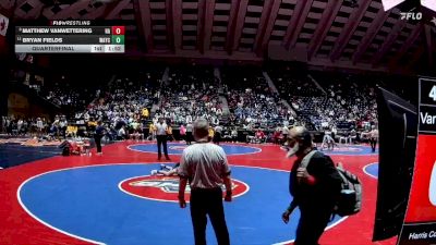 4A-175 lbs Quarterfinal - Matthew VanWettering, Harris County vs Bryan Fields, Wayne County HS