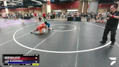 190 lbs Champ. Round 2 - Nehemiah Hayes, Finesse Wrestling Club vs Luke Bloodworth, Texas