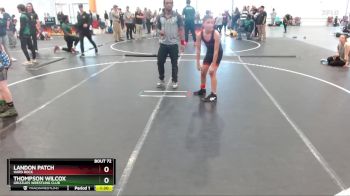 95 lbs 2nd Place Match - Landon Patch, Hard Rock vs Thompson Wilcox, Grizzlies Wrestling Club