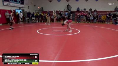 110 lbs Cons. Round 4 - Brielle Starkweather, North Fayette Valley vs Sophia Dvorak, South Winneshiek