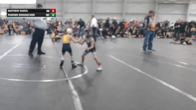 40 lbs Semis & 1st Wrestleback (8 Team) - Parker Riegsecker, Empyre WC vs Mathew Sabol, Mitten Mayhem