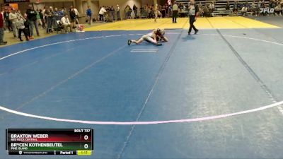 80 lbs Cons. Round 3 - Brycen Kothenbeutel, Pine Island vs Braxton Weber, Red Rock Central