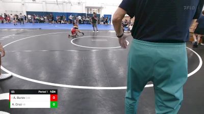 65 lbs Semifinal - Artem Burov, Sacramento Bears vs Ayden Cruz, Vasky Bros