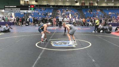 157 lbs Consi Of 32 #2 - Cole Gibbons, PA vs Jordan Thompson, PA