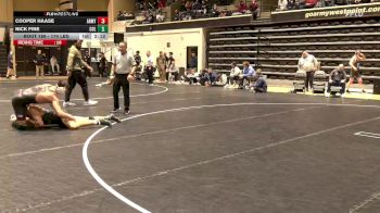 174 lbs 3rd Place - Cooper Haase, Army vs Nick Fine, Columbia