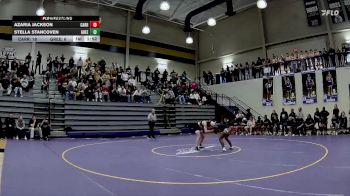 100 lbs Placement Matches (8 Team) - Azaria Jackson, Carrollton vs Stella Stancoven, Greenbrier