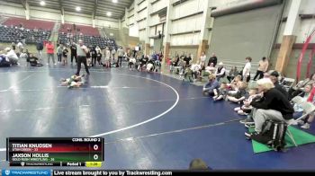 45 lbs Semis & Wb (16 Team) - Titian Knudsen, Utah Green vs Jaxson Hollis, Gold Rush Wrestling