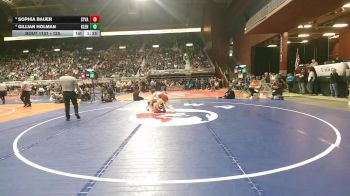 125 lbs Quarterfinal - Sophia Bauer, Star Valley vs Gillian Holman, Glenrock