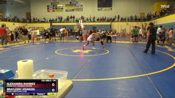 94 lbs Round 1 - Alexandra Ramirez, Dodge City Training Center vs Brayleigh Johnson, Maize Wrestling Club