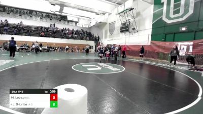 160 lbs 5th Place - Michelle Lopez, Bell Gardens vs Jedzy Gutierrez-Uribe, La Quinta