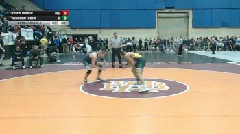 3 - 132 lbs Cons. Round 2 - Warren Hicks, Northside vs Cody Wimer, Broadway
