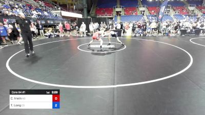 132 lbs Cons 64 #1 - Charlie Irwin, ND vs Travis Long, CO