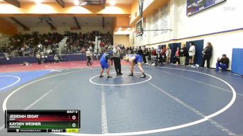 285 lbs Round 5 - Jedidiah Segay, Hopi vs Kayden Wesner, Kingman