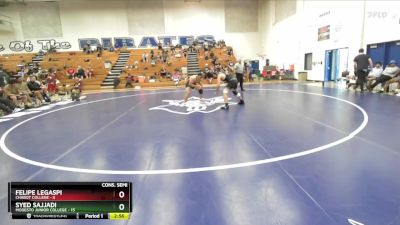 165 lbs Cons. Semis (16 Team) - Felipe Legaspi, Chabot College vs Syed Sajjadi, Modesto Junior College